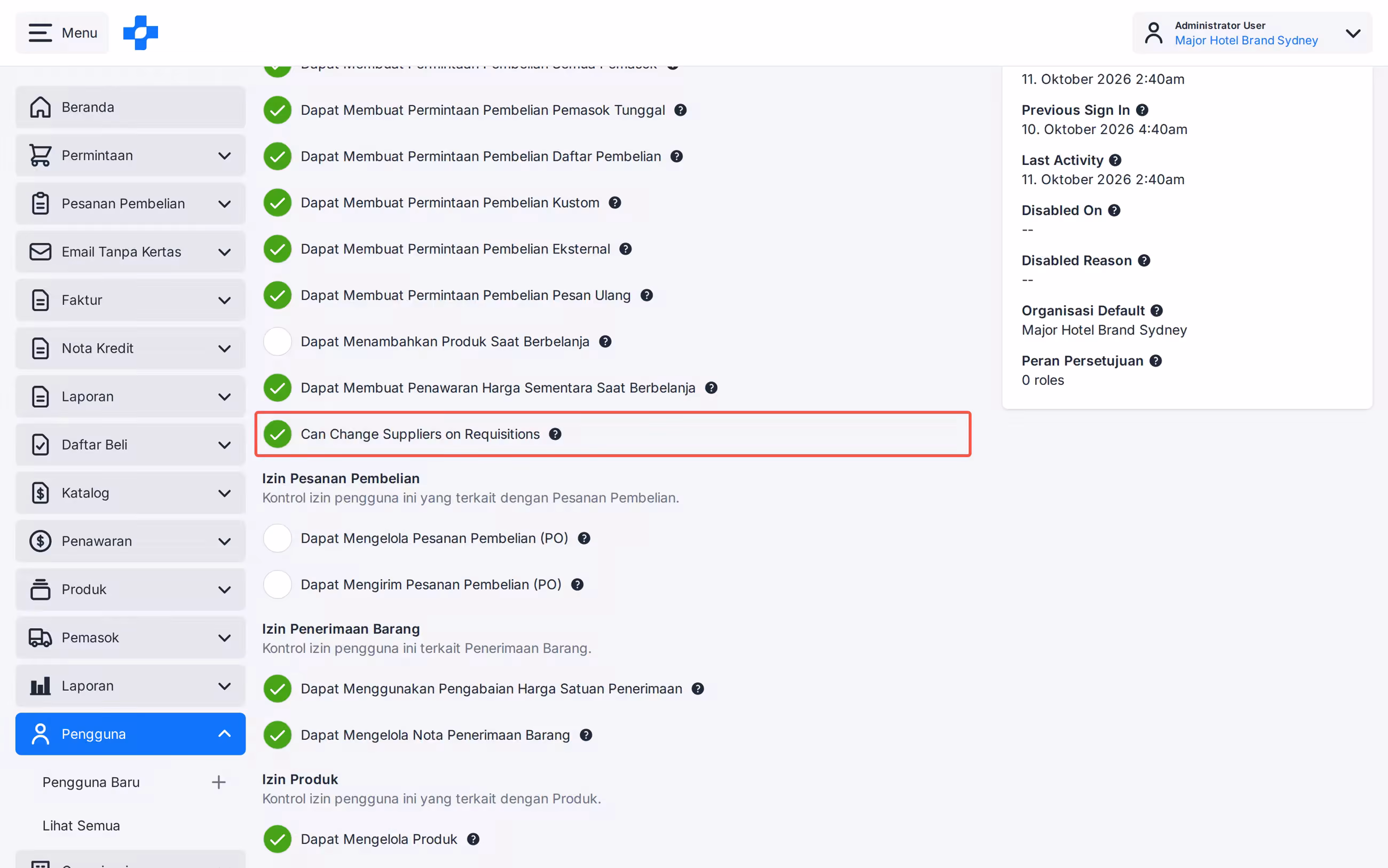 Requisition line Quote picker with Can Change Suppliers on Requisitions