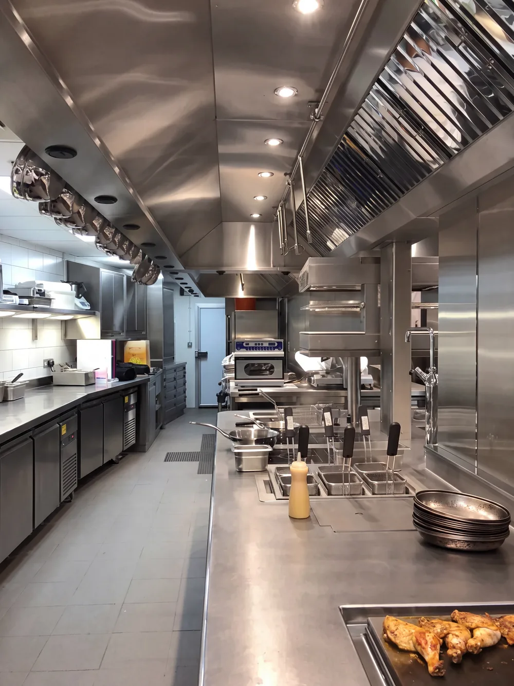 A production kitchen at The Landmark London