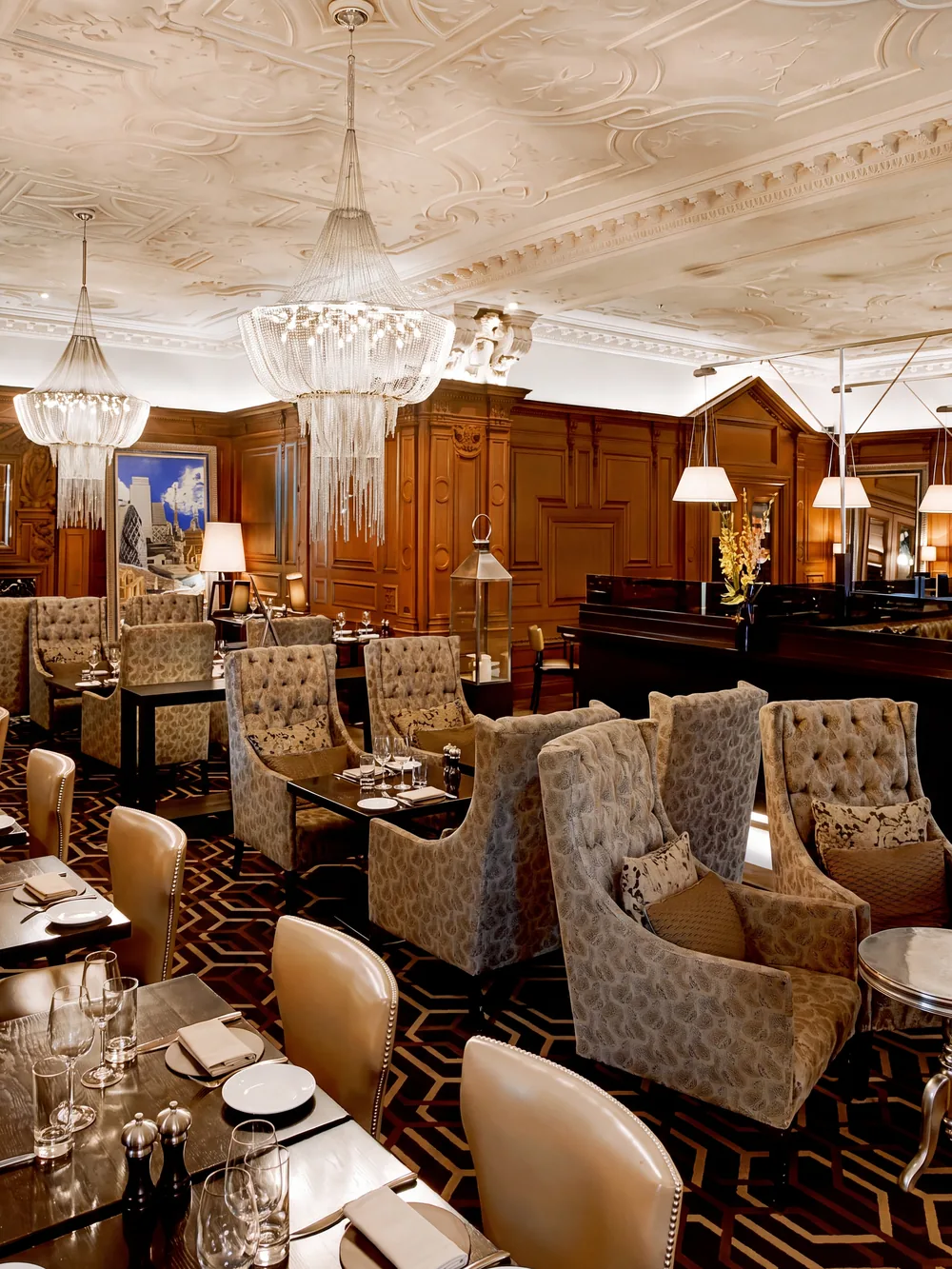 A restaurant at The Landmark London