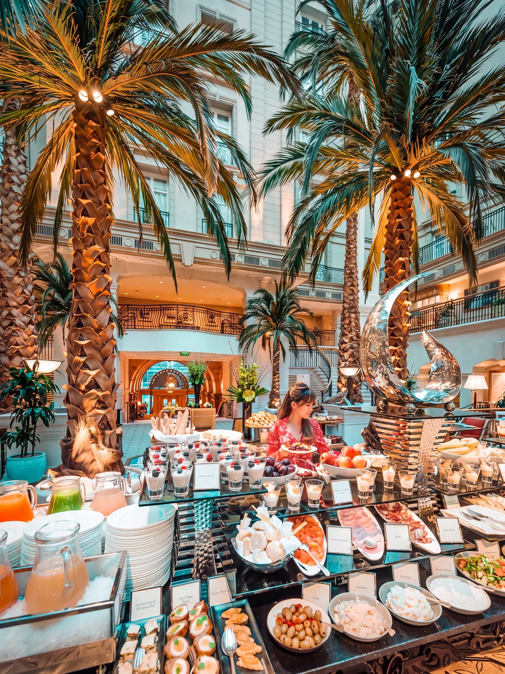The Winter Garden buffet at The Landmark London