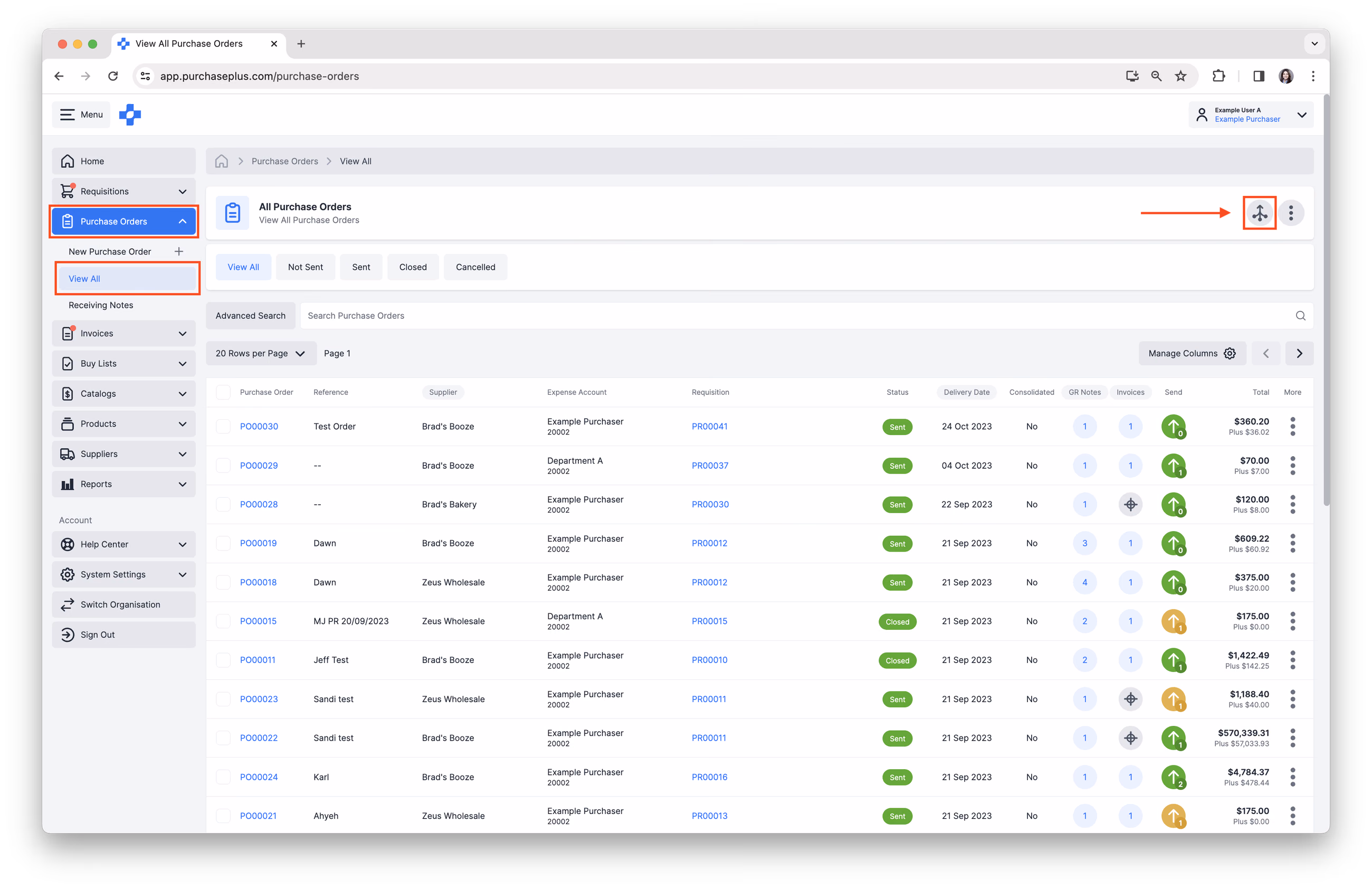 Click Consolidation Wizard