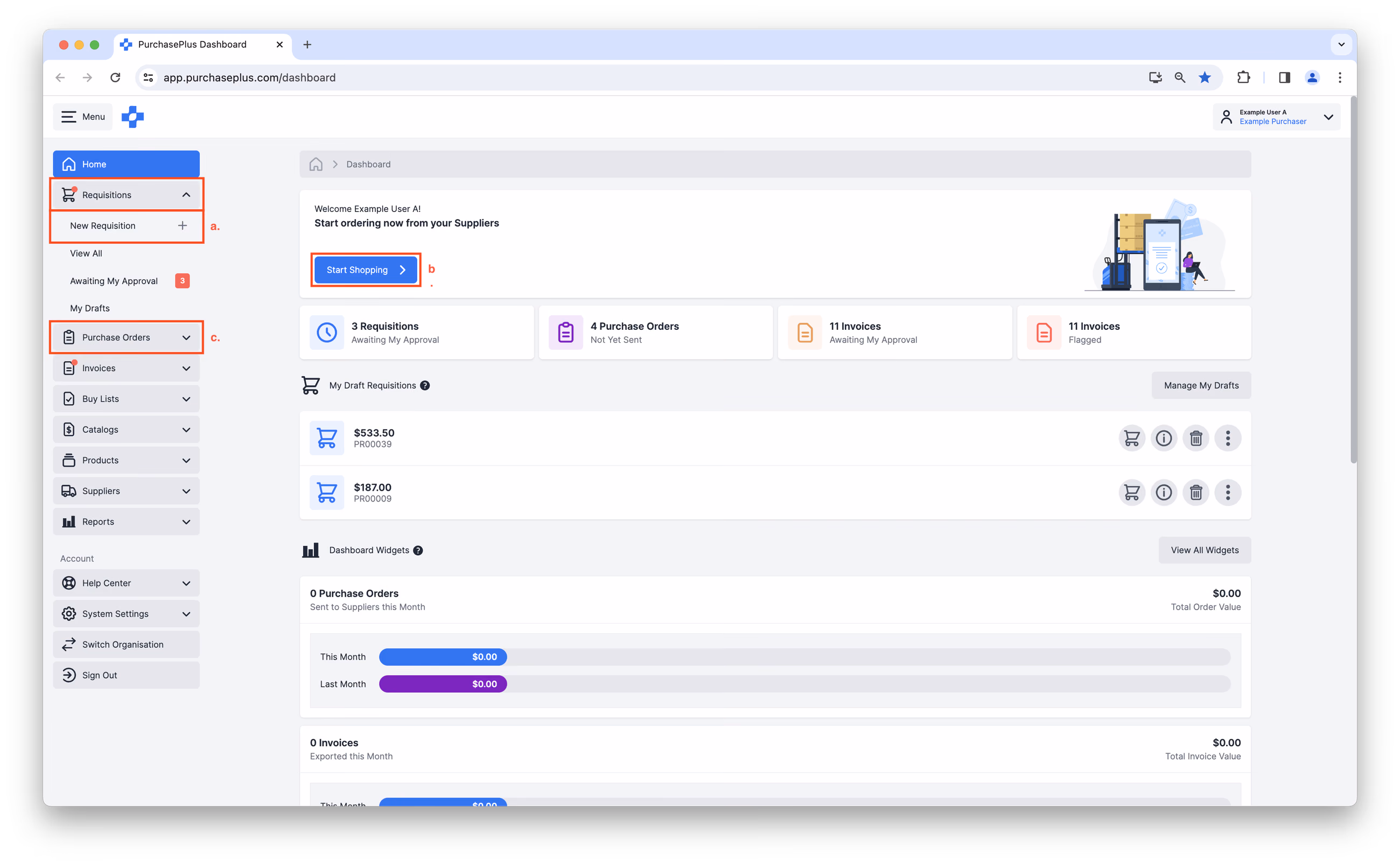 Create a Requisition
