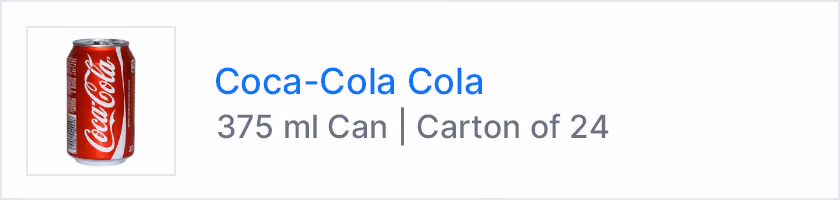 Coca-Cola carton of 24 product details