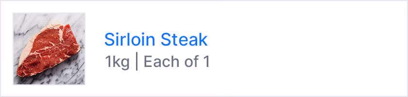 sirloin steak