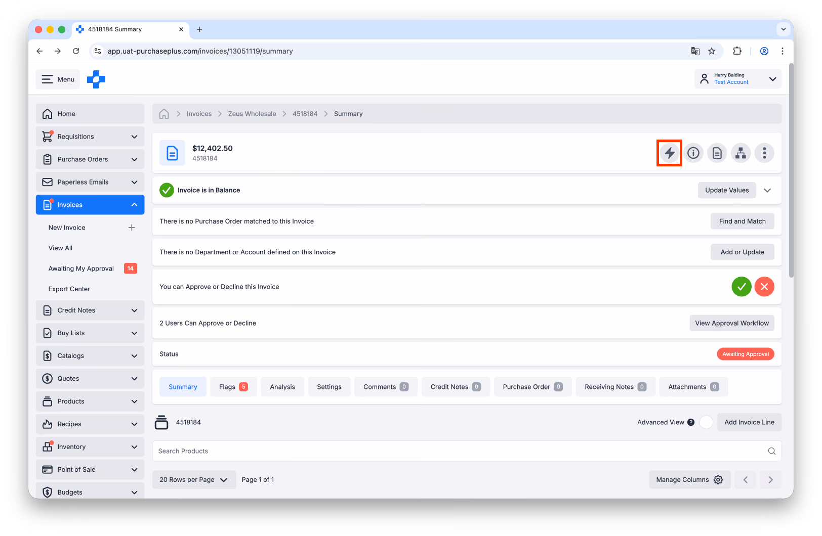 Invoice Power Editor