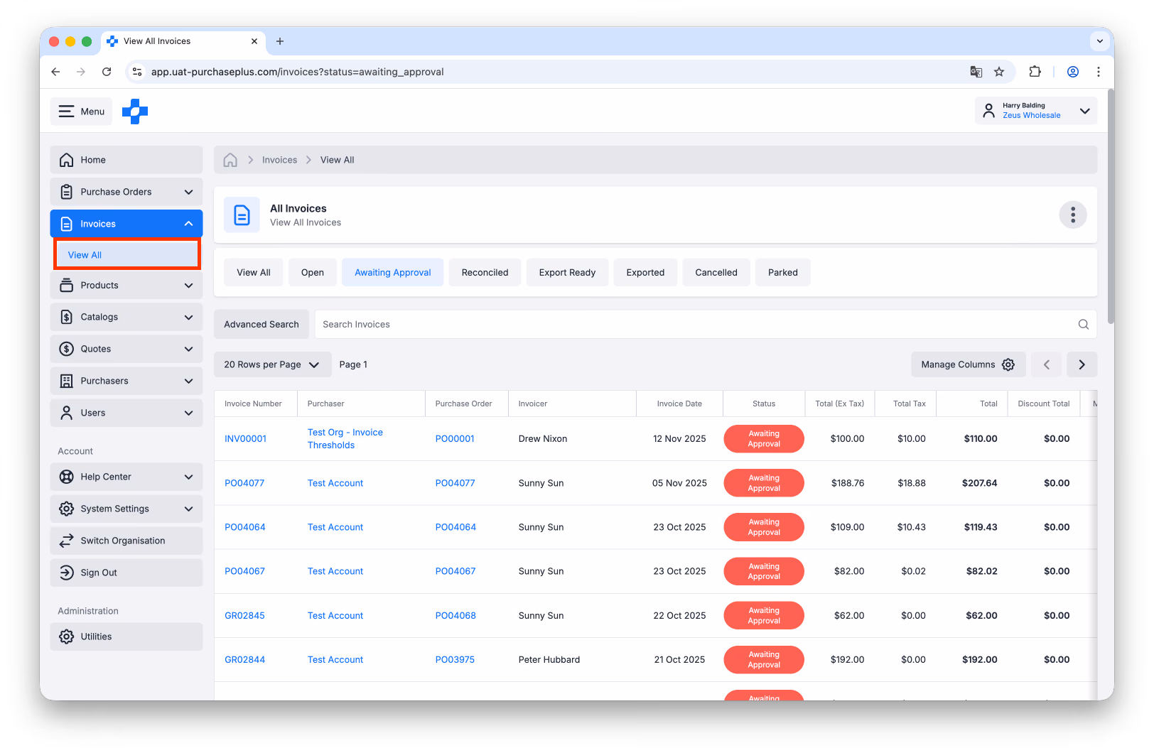 Leave a comment on a flagged invoice