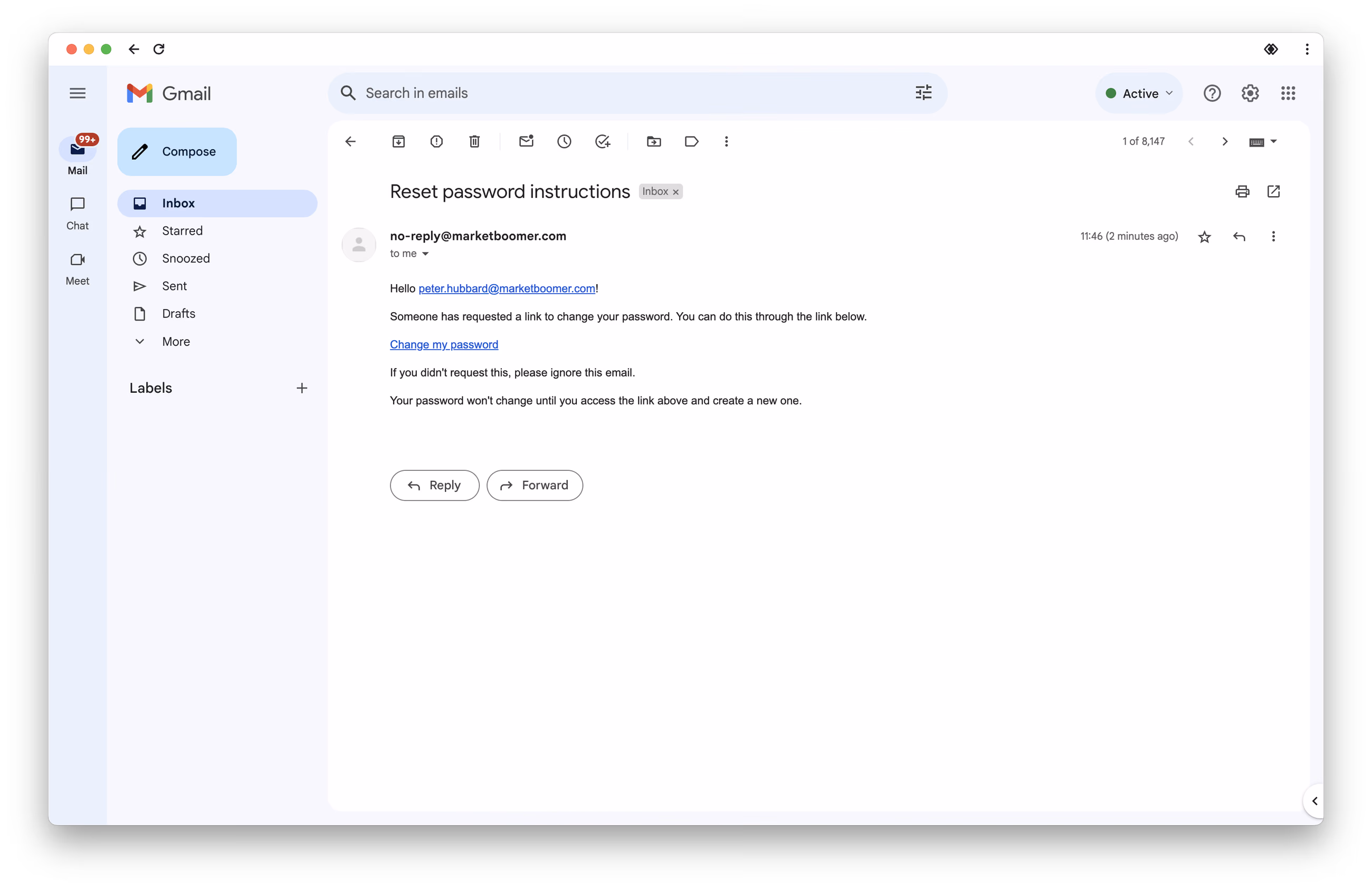 Reset Password Email