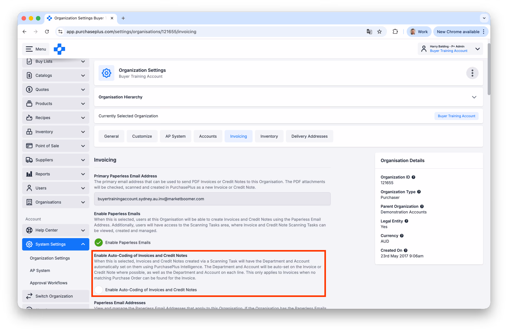 Enable Auto-coding